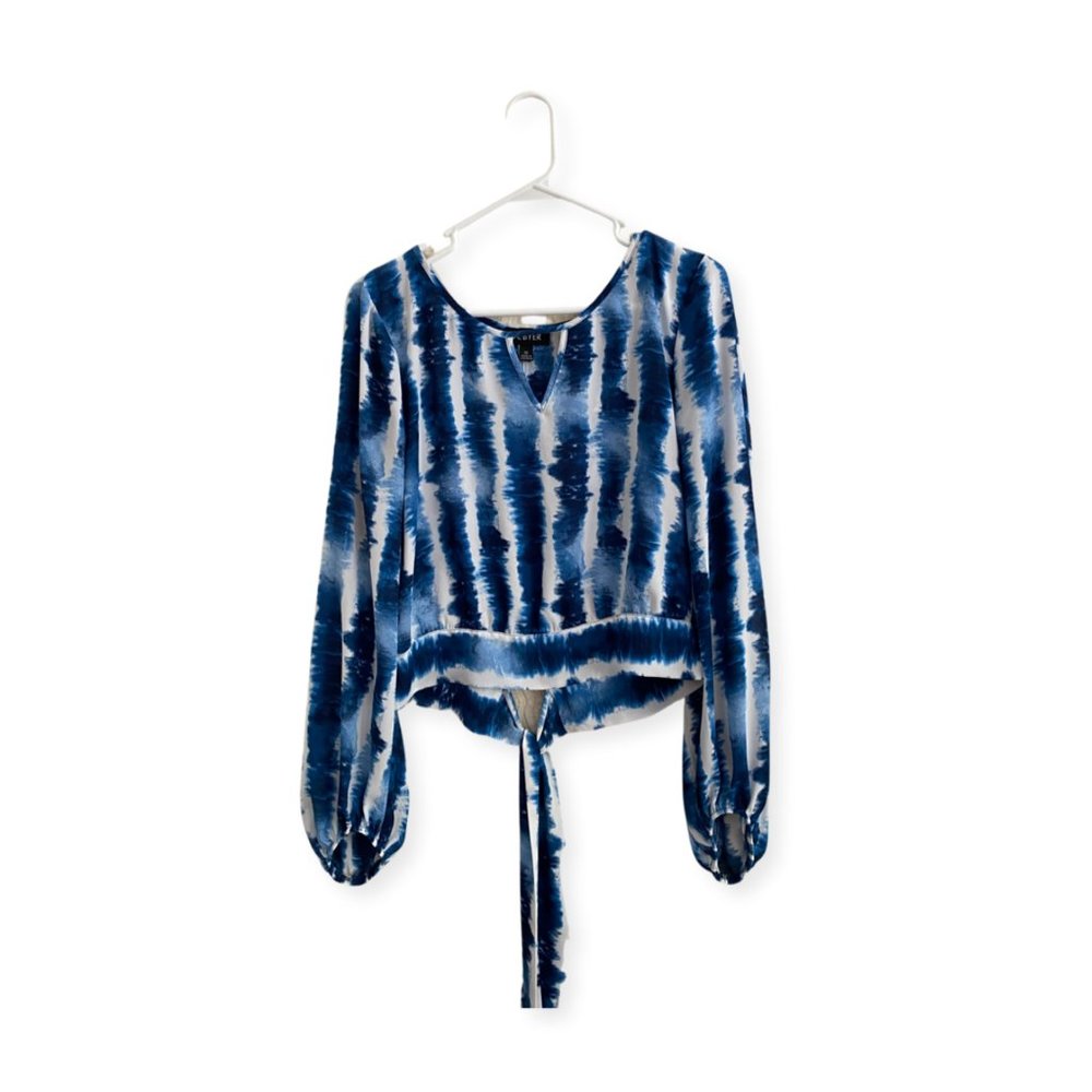 Crop Tie-Dye Blouse